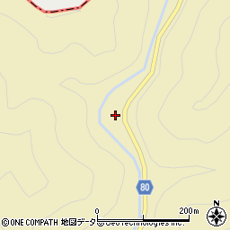 愛知県北設楽郡東栄町振草古戸漆畑周辺の地図