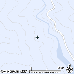 愛知県北設楽郡豊根村古真立浅草山周辺の地図