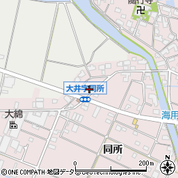 愛知県愛西市大井町同所8周辺の地図