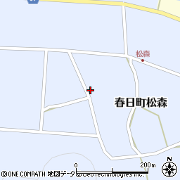 兵庫県丹波市春日町松森688周辺の地図