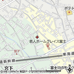 静岡県富士市宮下302-7周辺の地図