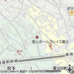 静岡県富士市宮下303-22周辺の地図