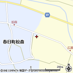 兵庫県丹波市春日町広瀬957周辺の地図