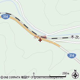 小八川橋周辺の地図