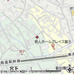 静岡県富士市宮下303-19周辺の地図