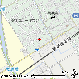 滋賀県近江八幡市安土町常楽寺944-2周辺の地図