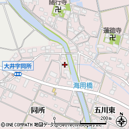 愛知県愛西市大井町同所40周辺の地図