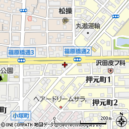 名古屋篠原橋郵便局 ＡＴＭ周辺の地図
