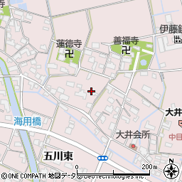 愛知県愛西市大井町浦田面626周辺の地図