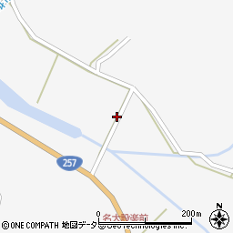 愛知県北設楽郡設楽町東納庫大久保周辺の地図