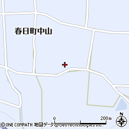 兵庫県丹波市春日町中山1167周辺の地図