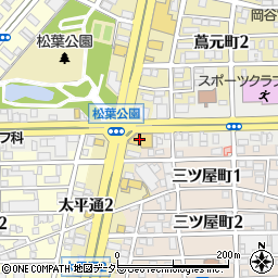 ＨｏｎｄａＣａｒｓ愛知松葉公園店周辺の地図
