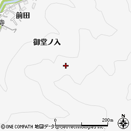 愛知県豊田市桑田和町（御堂ノ入）周辺の地図