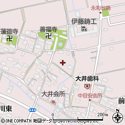 愛知県愛西市大井町浦田面575周辺の地図