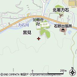 愛知県豊田市力石町黒見周辺の地図
