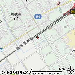 滋賀県近江八幡市安土町常楽寺158-6周辺の地図