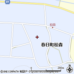 兵庫県丹波市春日町松森683周辺の地図