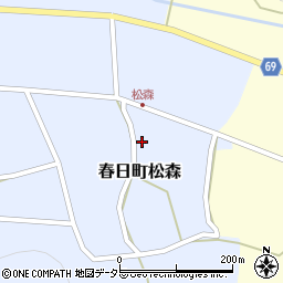 兵庫県丹波市春日町松森143周辺の地図