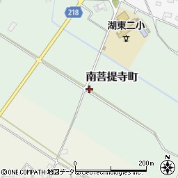 滋賀県東近江市南菩提寺町周辺の地図