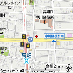 愛知銀行高畑支店周辺の地図