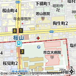 日本調剤　名市大前薬局周辺の地図