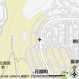 滋賀県大津市花園町22周辺の地図