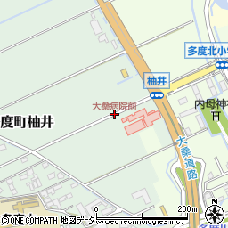 大桑病院前周辺の地図