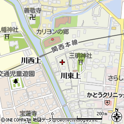 愛知県海部郡蟹江町今川東上20周辺の地図