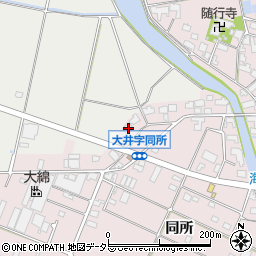 愛知県愛西市大井町同所7周辺の地図