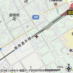滋賀県近江八幡市安土町常楽寺158-7周辺の地図