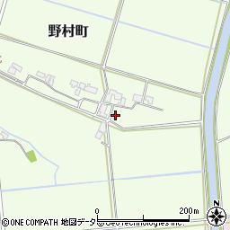 滋賀県近江八幡市野村町3988周辺の地図