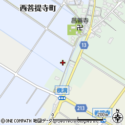 滋賀県東近江市南菩提寺町762周辺の地図