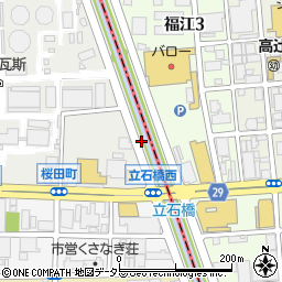 ガッツレンタカー名古屋中央店周辺の地図