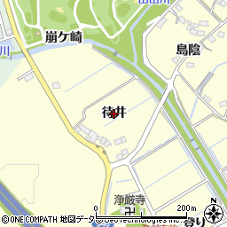 愛知県豊田市御船町（待井）周辺の地図