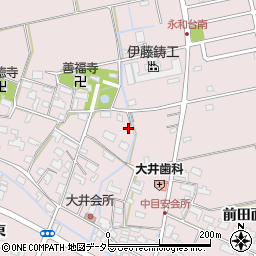 愛知県愛西市大井町浦田面570周辺の地図