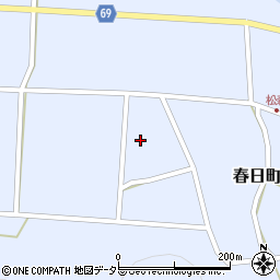 兵庫県丹波市春日町松森703周辺の地図