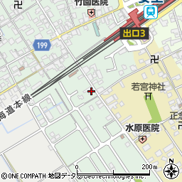 滋賀県近江八幡市安土町常楽寺284周辺の地図