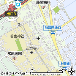 滋賀県近江八幡市安土町上豊浦1057周辺の地図