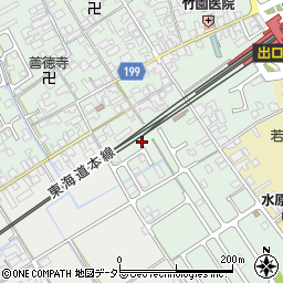 滋賀県近江八幡市安土町常楽寺158-8周辺の地図