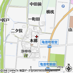 愛知県豊田市亀首町本郷47周辺の地図