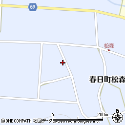 兵庫県丹波市春日町松森378周辺の地図