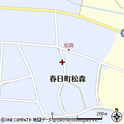 兵庫県丹波市春日町松森400周辺の地図