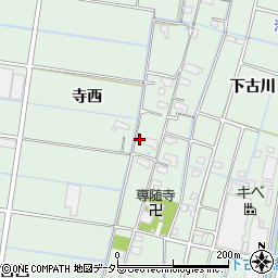 愛知県愛西市森川町寺西63周辺の地図