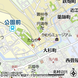 旧吉田邸周辺の地図