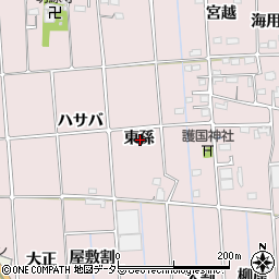 愛知県愛西市東保町東孫周辺の地図