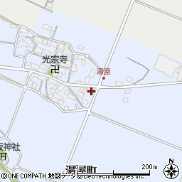 滋賀県東近江市湯屋町501-1周辺の地図