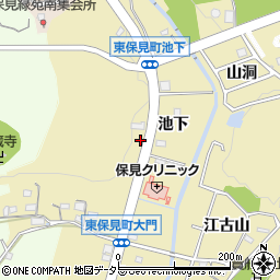 愛知県豊田市東保見町池下40周辺の地図