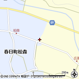 兵庫県丹波市春日町広瀬96周辺の地図