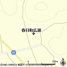 兵庫県丹波市春日町広瀬390周辺の地図