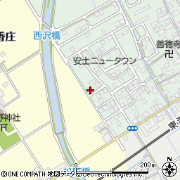 滋賀県近江八幡市安土町常楽寺930-37周辺の地図